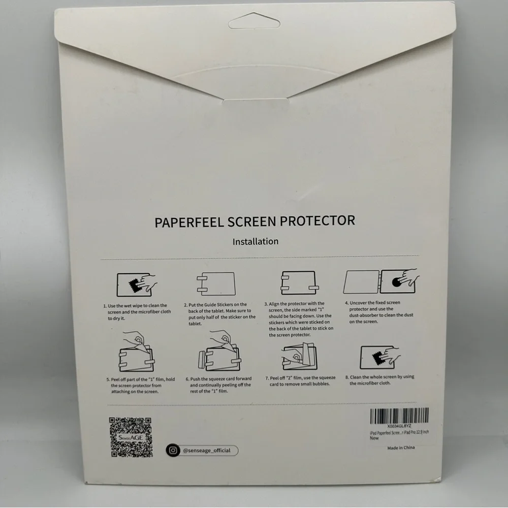 2 Pack Paperfeel iPad Pro 12.9” Screen Protector Anti Glare Waterproof Lot of 2